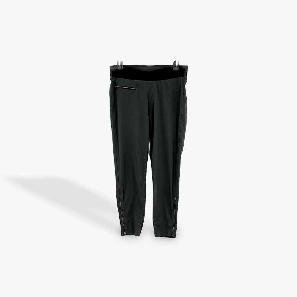 Athleta Trekkie North Jogger Pants Womens Size‎ 6 Black Zip Pockets Athletic